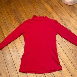 red long sleeve turtle neck!